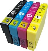 MediaHolland 603XL Huismerk Cartridges geschikt voor Epson 603XL Multipack 4 stuks. Geschikt voor de volgende Epson printers: XP-4105, XP-4100, XP-3105, XP-3100, XP-2105, XP-2100, WF-2850DWF, WF-2835DWF, WF-2830DWF, WF-2810DWF