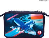 Monster Cars - Trippel Pencil Case w/LED - Spacefun (11287)