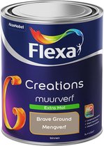 Bol.com Flexa Creations Muurverf - Extra Mat - Kleur van het jaar 2021 - Brave Ground - 1 liter aanbieding