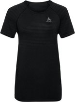 Chemise de sport pour homme Odlo Suw Top Crew Neck S / S Performance X-Light - Noir - Taille S.