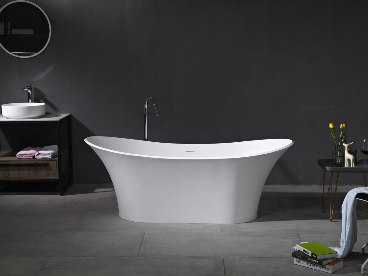 Mawialux vrijstaand bad - 180x180cm - Solid surface - Mat-wit