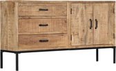 Dressoir Bruin Hout (Incl LW 3d klok) / Woonkamer dressoir / Servies kast / boekenkast / Ladekast / Tv kast