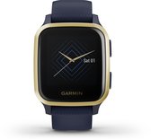 Garmin Venu Sq Music Health - Smartwatch met Muziekopslag - 6 dagen batterij - 41 mm - Captain Blue/Light Gold