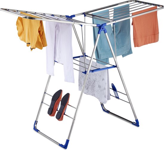 Relaxdays - wasdroogrek wasrek kleding - droogtoren - schoenen bol.com