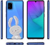 Samsung Galaxy A31 Transparant siliconen hoesje konijntje