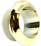 Ring - Rozet - Glans vermessingd - Kunststof - Voor plaatdikte 16mm