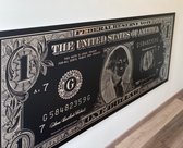 Peinture One Dollar Black Edition | 160 x 68 centimètres | PosterGuru.nl