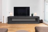 Betonlook TV-Meubel open vak | Black Steel | 100x40x40 cm (LxBxH) | Betonlook Fabriek | Beton ciré