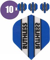 ABC Darts - Dart Flights - Ruthless Classic Cyan Blauw - 10 sets (30 stuks)