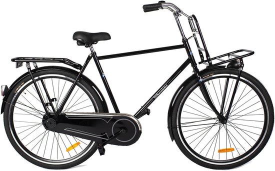 Wheelerz vélo de ville homme 28 pouces noir | avec porte-bagages avant |  bol.com