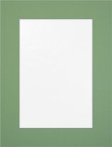 Passe Partout Groen - 20 x 30 cm - Uitsnede: 12 x 17 cm - Per 5 Stuks