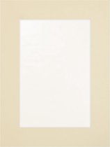 Passe Partout Creme - 15 x 21 cm - Uitsnede: 9 x 14 cm - Per 5 Stuks