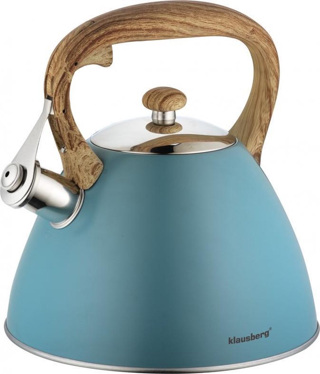Bol.com Klausberg KB-7263  fluitketel - 3L – rvs – alle warmtebronnen aanbieding