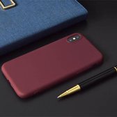 iPhone X/Xs Siliconen Hoesje Bordeaux Rood