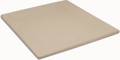 Damai Organic - Topper hoeslaken (tot 15 cm) - Bio satijn - 90x220 cm - Taupe