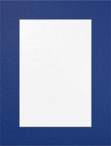 Passe Partout Blauw - 40 x 40 cm - Uitsnede: 29 x 29 cm - Per 5 Stuks