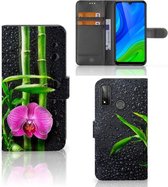 Wallet Book Case Huawei P Smart 2020 Hoesje Orchidee