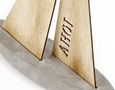 Zeilschip | Decoratie | Badkamer Decoratie | Kamer Decoratie | Tafel Decoratie | Steen | Hout