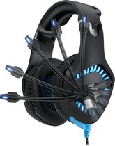 Adesso Xtream G3 Gaming headset - koptelefoon - met microfoon - zwart en blauw - 2,1 meter