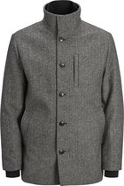 Jack & Jones - JJDUAL WOOL JACKET - Dark Grey - Mannen - Maat M