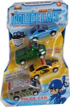 Jonotoys Speelgoedauto's Politie Junior 4 Stuks