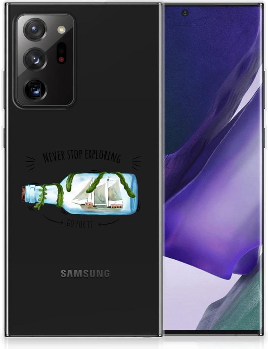 Samsung Galaxy Note20 Ultra Telefoonhoesje met Naam Boho Bottle