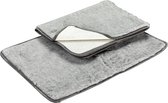 Lovely Nights vetbed/kleed Anti-slip mouse grey  75x50cm rechthoek