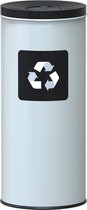 ALDA Nord White Prullenbak 45L zwart, gemakkelijk afval scheiden – recyclen, afvalbakken, vuilnisbak