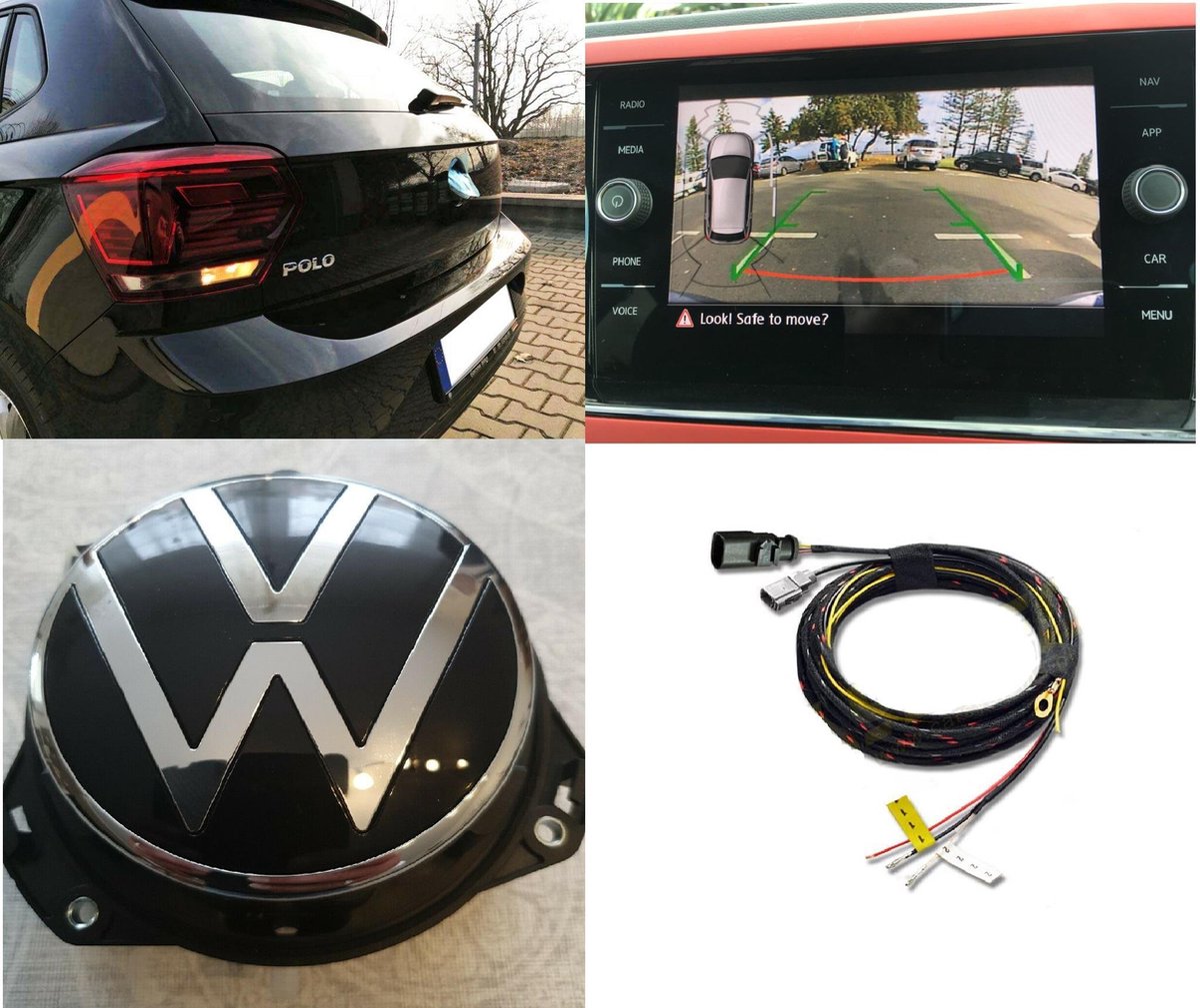 Volkswagen Polo 6 AW vanaf 2018 2019 2020 2021 Achteruitrijcamera Camera  Set Tsi Tdi... | bol