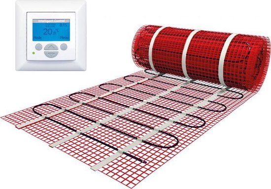 bol.com | e-Heat Mat - Set 10 m² / 1500 Watt, Elektrische Vloerverwarming