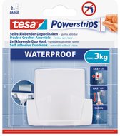 Tesa 59704 powerstrips waterproof duohaak wit