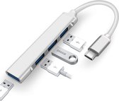 DrPhone ONVIA - USB-C - 4 Poort USB 3.0 / 2.0 Dock - Type-C Aluminium Case - Docking - Extra USB Poorten Uitbreiding