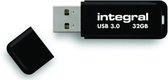 Integral 32GB USB3.0 DRIVE NEON BLACK UP TO R-100 W-30 MBS lecteur USB flash 32 Go USB Type-A 3.2 Gen 1 (3.1 Gen 1) Noir