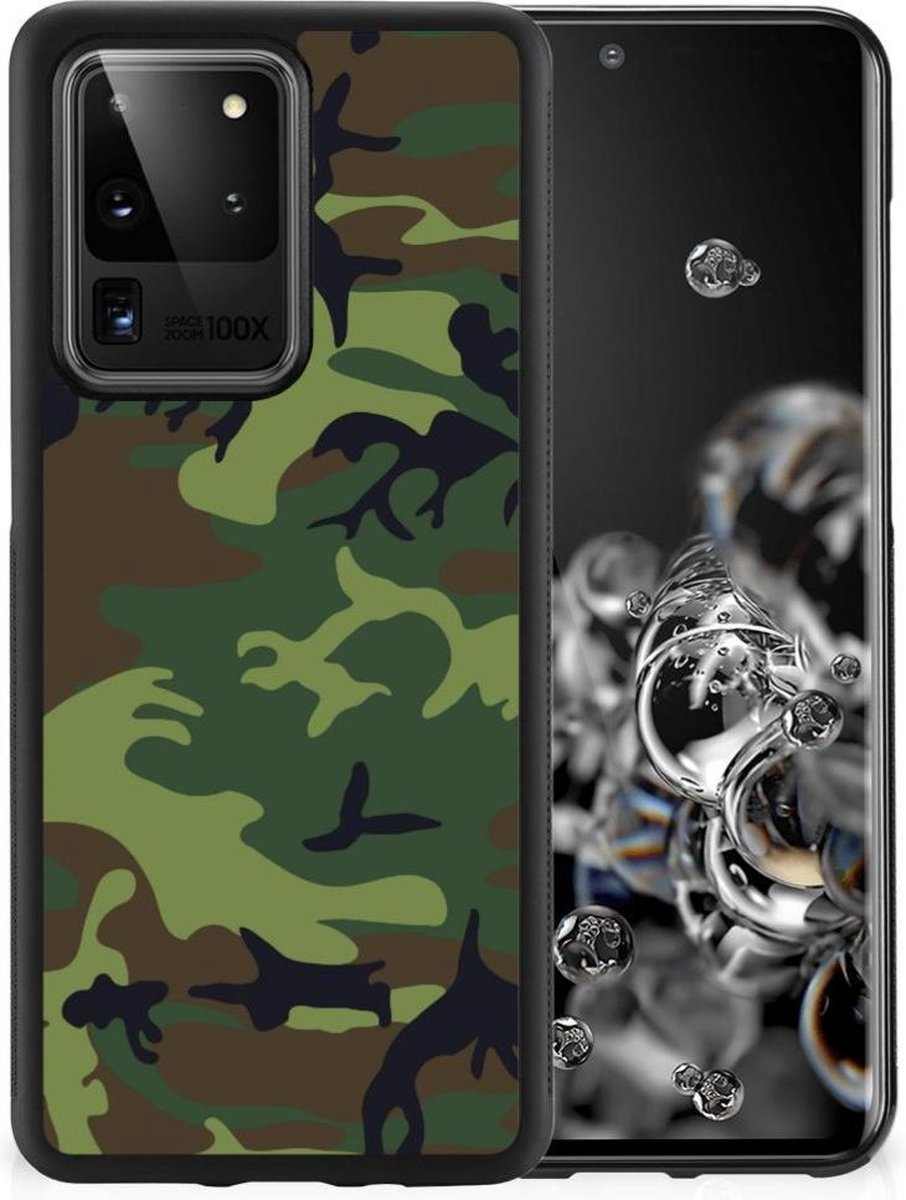 Samsung Galaxy S20 Ultra Bumper Case Army Dark