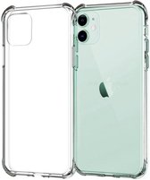 iPhone 11 Hoesje Transparant - Siliconen - Shock Proof
