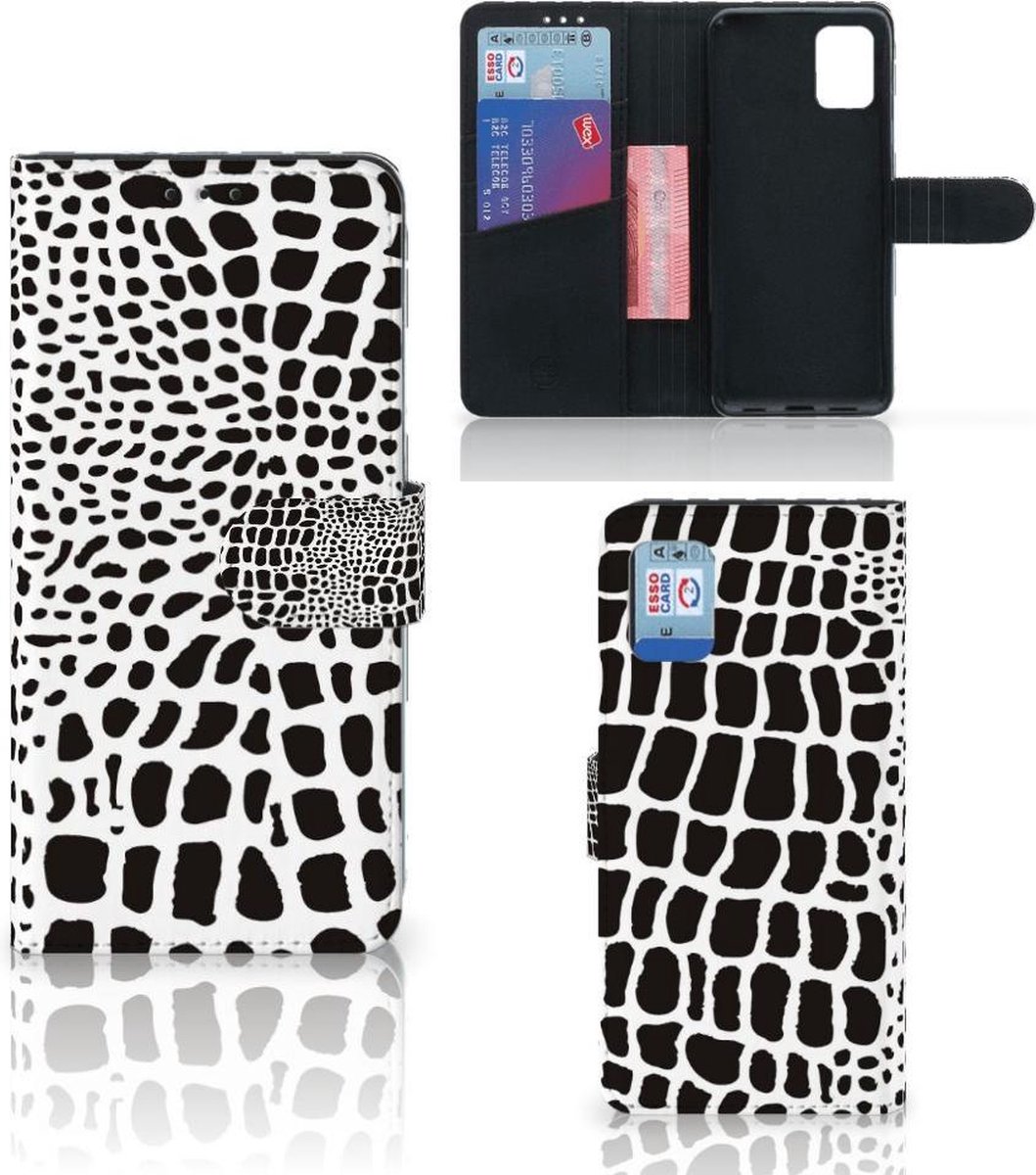 Samsung Galaxy A31 Telefoonhoesje met Pasjes Slangenprint