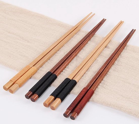 Handgemaakte Japanse Eetstokjes - Japanse Eetstokjes – Chopsticks -Lichtbruin/Lichtbruin