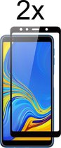 Samsung A7 2018 screenprotector - Beschermglas Samsung Galaxy A7 2018 Screen Protector Glas - Full Cover - 2 stuks