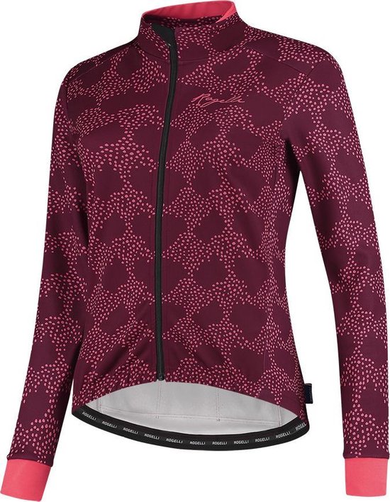 Rogelli Blossom Fietsjack Winter - Dames - Cerise, Coral - Maat M