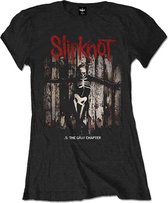 Slipknot Dames Tshirt -S- .5: The Gray Chapter Album Zwart
