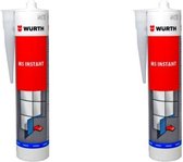 Wurth, MS Instant kit, High Tack, Wit, 580ml, 2-pack