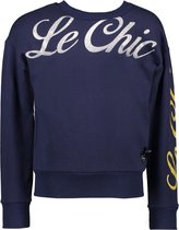 Le Chic Meisjes Trui - Blue Navy - Maat 116