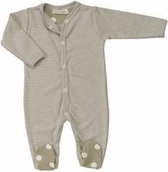 Pigeon Pyjama Romper Long Stripes Taupe 0-3 mnd