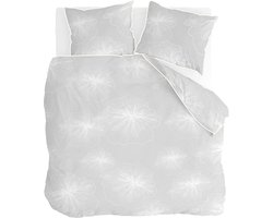 Walra Dekbedovertrek Floral Shades - 200x240 - 100% Katoen - Licht Grijs