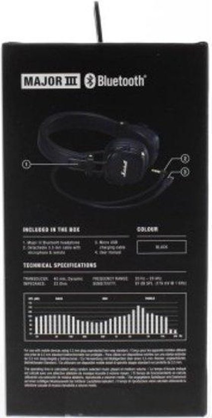 Marshall Major III Bluetooth - Draadloze on-ear koptelefoon - Bluetooth - Zwart - Marshall