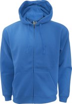 Fruit Of The Loom Heren Met Ritssluiting Sweatshirt Met Capuchon / Hoodie (Royaal Blauw)