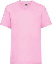 Fruit Of The Loom Kinder / Kinderen Unisex Valueweight T-shirt met korte mouwen (Licht Rose)