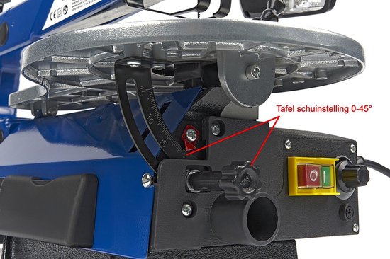 Variabele Figuurzaagmachine Met Verlichting en Stofblaassysteem