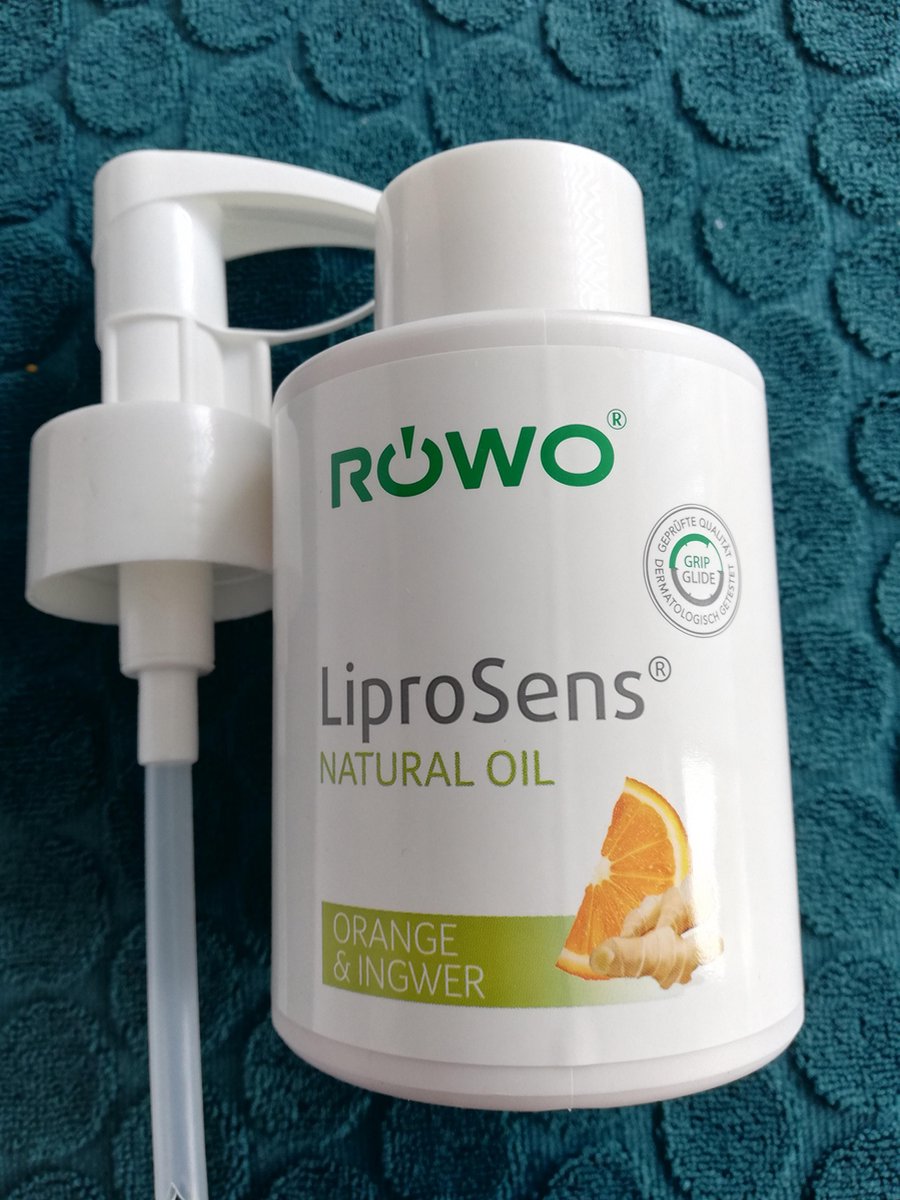 Goedkoopste Rowo LiproSens Natural Oil Orange & Ingwer MET Doseerpomp 500 ml.