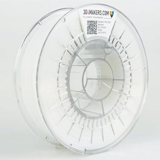 3D4Makers - Facilan™ PCL 100 Filament - Natural - 1.75mm - 750 gram